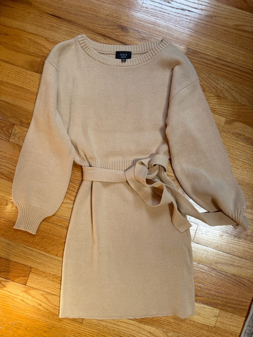 VICI Beige Sweater Dress NWOT